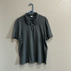 Calvin Klein Men's Liquid Touch Polo Shirt Gray Size XL